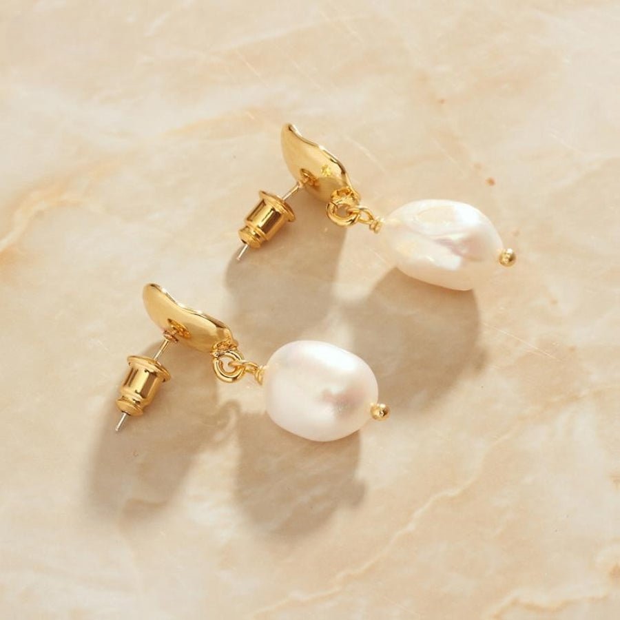 Shell Pearl Studs - Eden Bay
